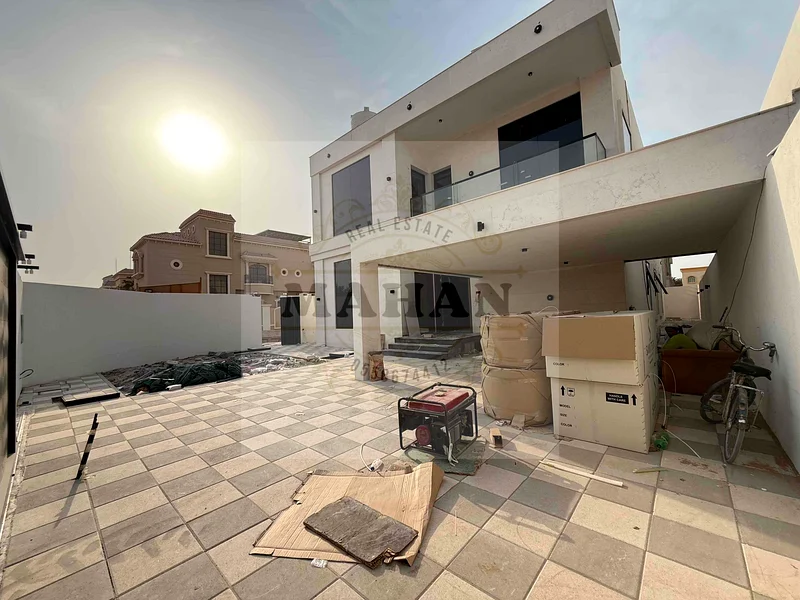 Brand new villa for sale in Ajman Al rawda 2 very good price 5 master bedroom hall majlis with maid room land area 5000 Sqft63878711706626113