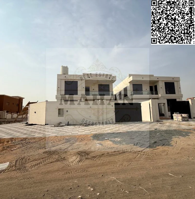 Brand new villa for sale in Ajman Al rawda 2 very good price 5 master bedroom hall majlis with maid room land area 5000 Sqft63878711706626110