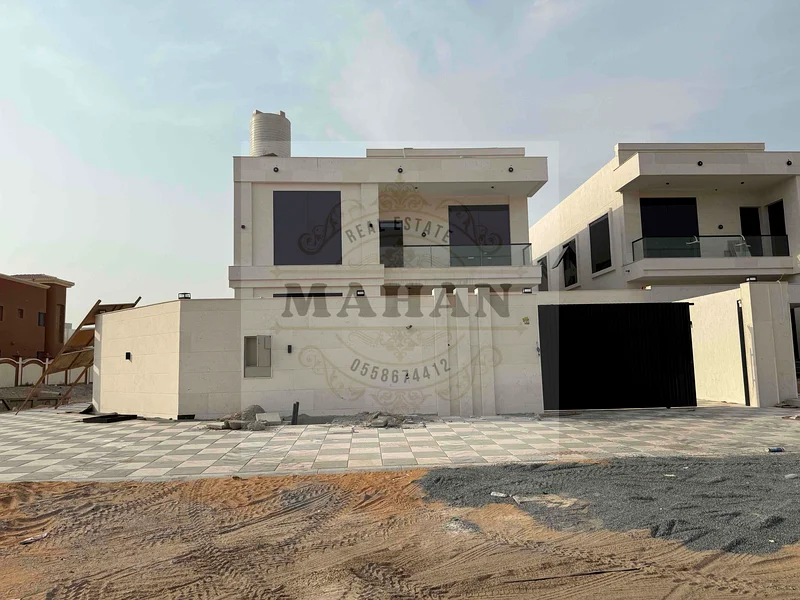 Brand new villa for sale in Ajman Al rawda 2 very good price 5 master bedroom hall majlis with maid room land area 5000 Sqft63878711706626111