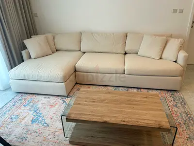 CrateBarrel Stylish and Comfortable Sectional Sofa