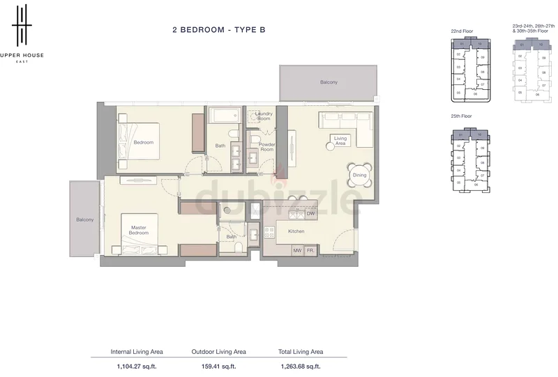 2BR | HIGH FLOOR | Upper House East by Ellington | JLT View | 40% Paid | Q1 2026 Completion63989028251138111