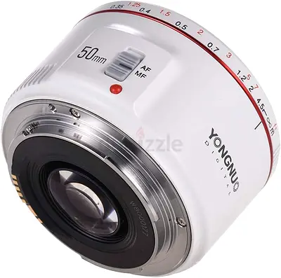YONGNUO YN50mm F1.8 II,Full Frame Auto Focus Lens for Canon EOS EF Mount Digital SLR Cameras,White