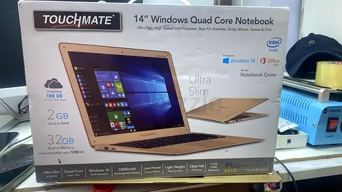 Ultra Slim Touchmate 14 Windows Quad Core Notebook for Sale!
