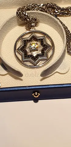 18K GOLD SET MUSLIM STAR REAL GOLD PENDANT  WITH CHAIN AND RING, USED 3-4 TIMES,.. CHAIN LENGTH 50 C