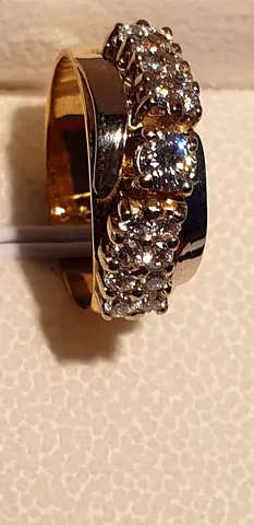 SET DIAMOND GOLD 18K ALL GOLD WEIGHT13,8…. TOTAL WEIGHT DIAMONDS-1.20 CARAT… RING-5.7 GR-17 DIAMOND