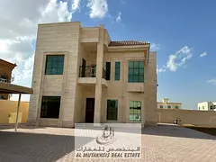 Villa for sale in Al Qurain 4, Sharjah, with an area of 15,000 sqft, located on an asphalt street be