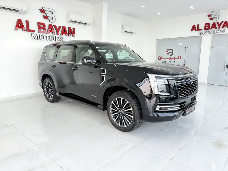 Nissan Patrol Platinum Twin Turbo, Black/Red Gulf version, Almasood 202563405293164673118