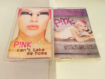 2 P!nk Music Cassettes