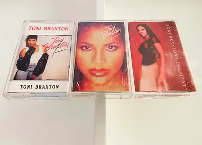 3 Toni Braxton Music Cassettes