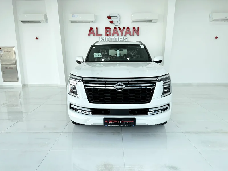 Nissan Patrol Platinum Twin Turbo 2025 Gulf white/red petrol63405293158530114