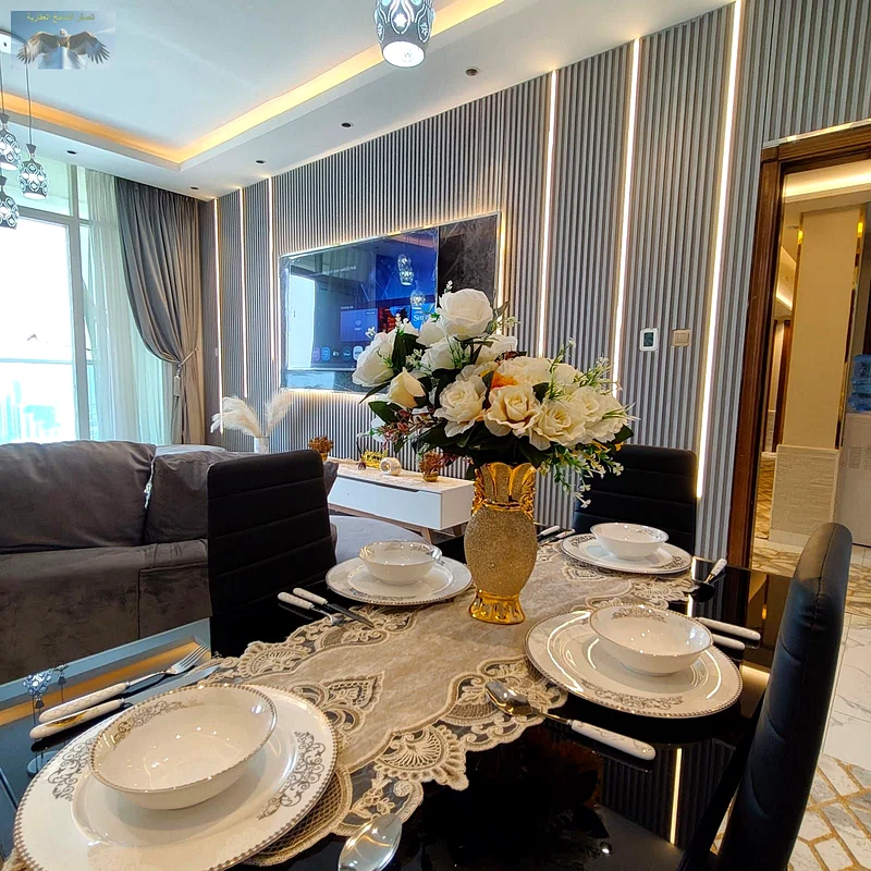 For monthly rent in Ajman - a luxurious apartment with a charming sea view in Al Waha Towers. Experience upscale living in the heart of Ajman, where l63811564914178114