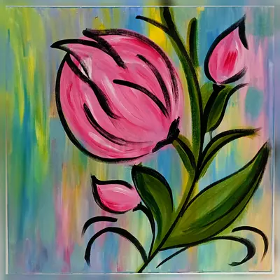 Vibrant Floral Canvas Art - Perfect for Home Décor!