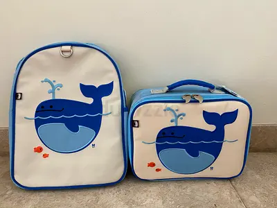 Beatrix NY Little Kid Backpack and Lunch Bag - Whale BRAND NEW