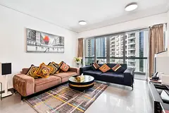 Stylish 2BR W/ Pool, Gym, Sauna &amp; Kid's Playground | Furnished | Flexible term