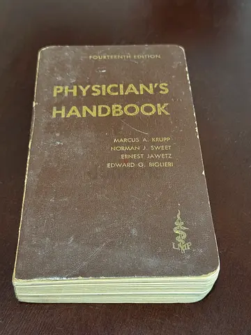 Physician’s Handbook – 1966 Edition – Vintage/Antique