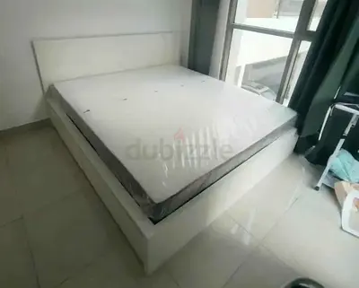 IKEA Malam king size 180×200cm bed frame with IKEA mattress and 2 big storage drawers underneath is