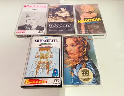 5 Madonna Music Cassettes