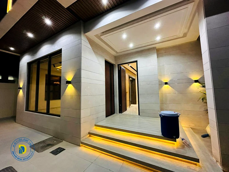 For sale, a modern villa with a large swimming pool, a prime location behind the Emirates Towers. The price includes registration fees.63909333920257113