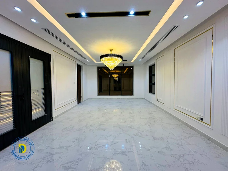 For sale, a modern villa with a large swimming pool, a prime location behind the Emirates Towers. The price includes registration fees.63909333920257114