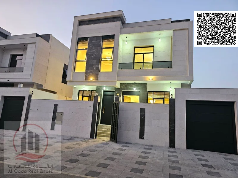 For sale, a villa in Ajman Al Bahia 5 master rooms, a Majles room, a hall, and a maid’s room, freehold for all nationalities, Installment with out do63883087687938110