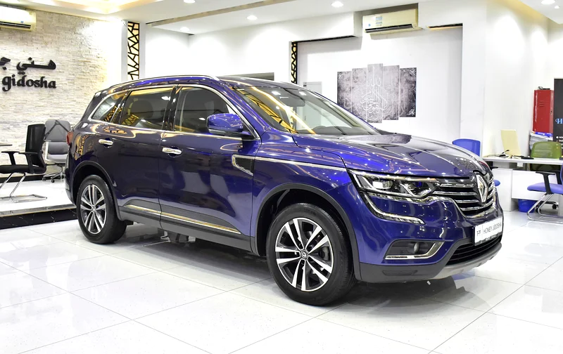 AED 822 EMI at 0% DP | Renault Koleos 4WD (2018 Model) in Blue Color, GCC Specs63398496340225112