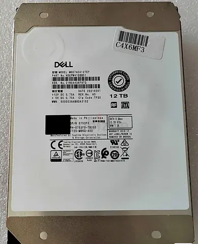 753F0 12TB 7.2K 3.5 6Gb/s SATA HDD MG07ACA12TEY 0753F0 / #E6