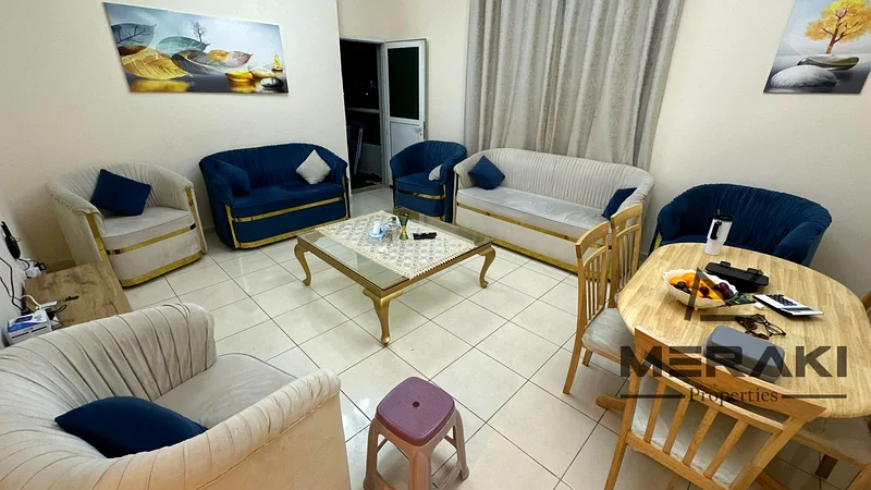 An apartment with two rooms and a living room at a very good price, a super lux finish in the Orient Towers in the heart of Ajman with a beautiful are63867044796545112