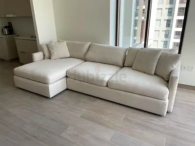 CrateBarrel Stylish and Comfortable L-Shaped Sofa for Your Living Room