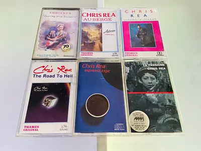 6 Chris Rea Music Cassettes