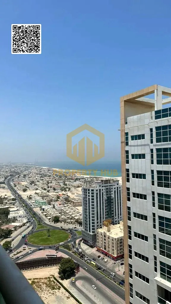 🏢 شقة واسعة وحديثة مكونة من غرفتي نوم في برج عجمان وان63890250665603110