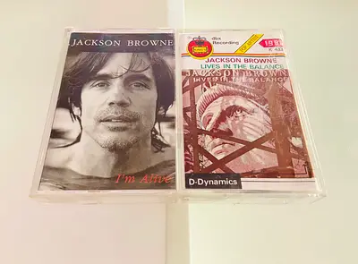 2 Jackson Browne Music Cassettes