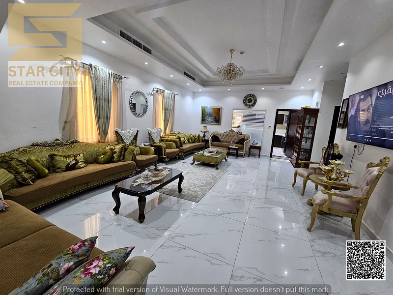 A luxurious villa with a modern design and high-quality specifications, located in Al Muwaihat 3 area.63870132337154112