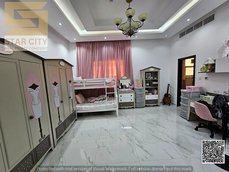 A luxurious villa with a modern design and high-quality specifications, located in Al Muwaihat 3 area.63870132337154113