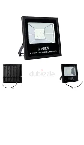 Maximus, LED Flood light die cast Al enclosure 20W 2400 lm 3000K -6500K IP 65,Part No: MXLDFL02-20W