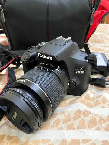Canon 2000D DSLR Camera Kit with Extra 50mm Lens.