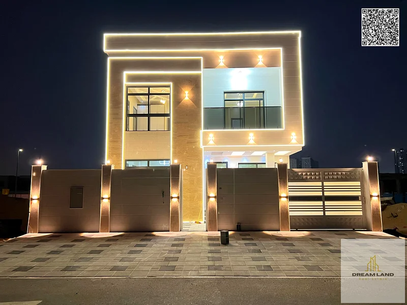 Luxury villa for sale in Ajman - Al Helio 2, consisting of 6 bedrooms, 3 floors, a prime location, near Azha Complex | Unbeatable price including regi63910312852226111