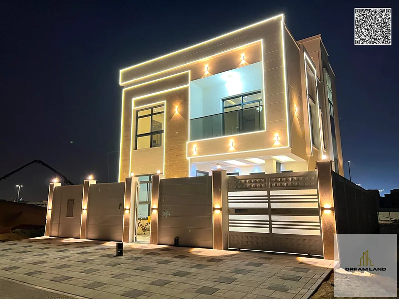 Luxury villa for sale in Ajman - Al Helio 2, consisting of 6 bedrooms, 3 floors, a prime location, near Azha Complex | Unbeatable price including regi63910312852226110