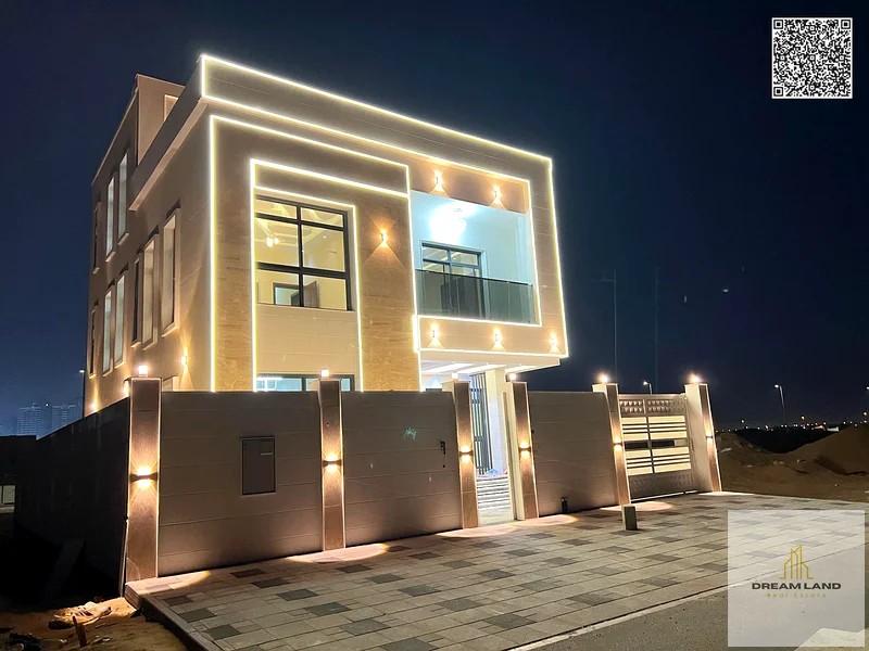 Luxury villa for sale in Ajman - Al Helio 2, consisting of 6 bedrooms, 3 floors, a prime location, near Azha Complex | Unbeatable price including regi63910312852226112