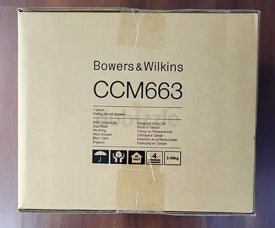 Bowers  Wilkins 6 inch (CCM663) 2-Way In-Ceiling Audio Speaker