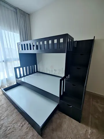 Stylish and Space-Saving Bunk Bed with Storage