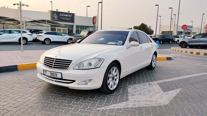 MERCEDES BENZ S550 2008 JAPANESE SPACE FULL OPTIOZN PANORAMIC PLATINUM VERY CLEAN CAR63399930829827111