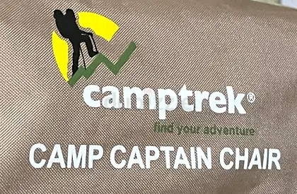 CampTrek Captain Chair - Your Ultimate Outdoor Companion!