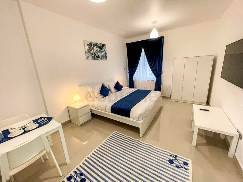 Fully furnished luxurious master bedroom with attached washroom available on Hamdan Street, Al Maria.63402691163139119