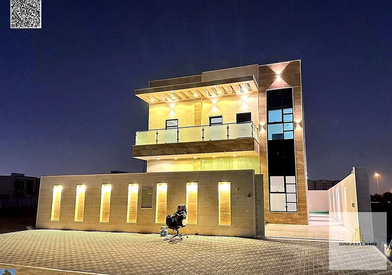 For sale - luxury villa in Al Helio - Ajman | 3 master bedrooms | Majlis and hall | Central air conditioning | External courtyard | - Negotiable63892693107714111