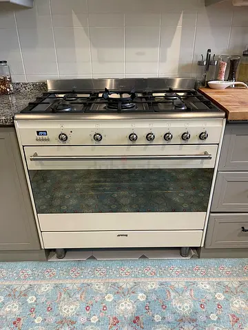 Smeg top gas oven electric 90x60