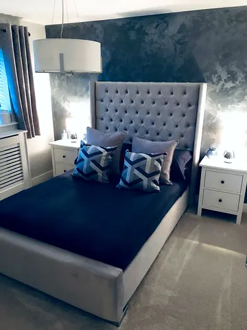 Luxurious Upholstered Queen size Bed Frame Brand New