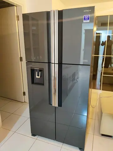 Hitachi 4 doors Refrigerator with water dispenser Grey colour Edition