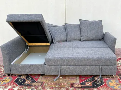 IKEA Holmsund LSHAPE Sofa Bed With Storage