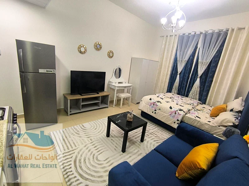 ستوديو مفروش من الدرجة الأولى للإيجار الشهري في برج الياسمين63714729649538111