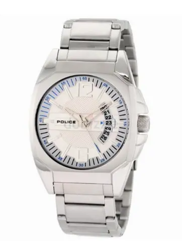 Police Interstate Mens Watch with Silver Dial, Silver, Strap, silver, Brand New /Never used